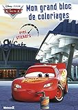 Mon grand bloc de coloriages avec stickers Cars by 
