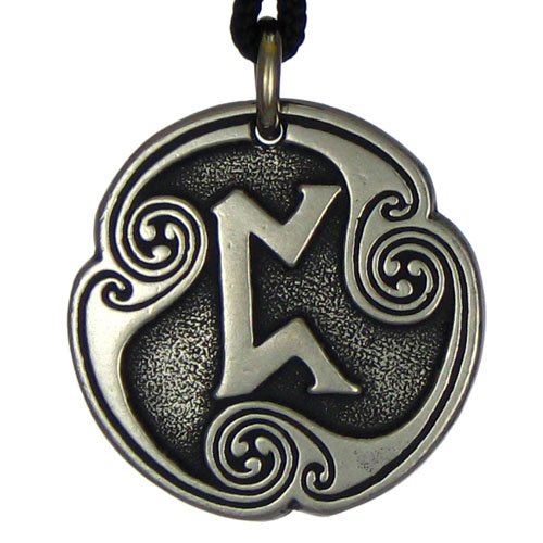 Pertho Rune of Luck Talisman Viking Jewelry Asatru Necklace Pagan Wiccan Pendant