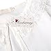 Acecharming girls Beaded Flower Bolero Jacket Shrug Short Cardigan Dress Cover Up,Cream White,6-7