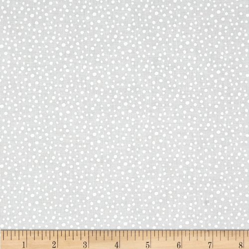 Wilmington Prints Essentials Petite DotsWhite on White Fabric by The Yard, White