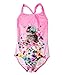 BELLOO Big Girls Cat Printing One Piece Bathing Suits,Pink-cat,M(6-8 Years)
