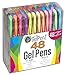 GelPenz 48-Count Gel Pens in Clear Plastic Case for Adult Coloring Books, 48 Unique Colors