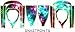 Sticker for Hover Board - Skin for Self-Balancing Electric Scooter - Decal for Self Balance Mobility Longboard - Smart Protective Cover Vinyl Case for 2 Wheel Scooter Board Fit for Swagtron T5