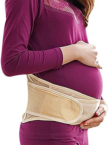 Hibukk Women's Dual Function Pre Post Natal Comfy Belly Band Maternity Belt, Skin L ,Manufacturer(XL)