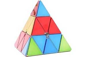 Willking ShengShou Legend Magnetic pyraminx 3x3 Metallic Mirror Reflective Stickerless Cube Magnetic Pyramid Speed Cube 3x3
