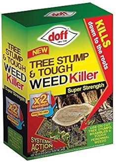 Doff 100ml Tree Stump and Tough Weedkiller (Pack of 2 Sachets)