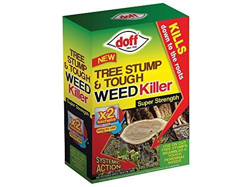 Doff 100ml Tree Stump and Tough Weedkiller (Pack of 2 Sachets)
