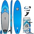 Gili 10'6 Inflatable Stand Up Paddle Board Package (10'6" Long 31" Wide 6" Thick): Includes Paddle, Backpack, SUP Coiled Leash & Pump