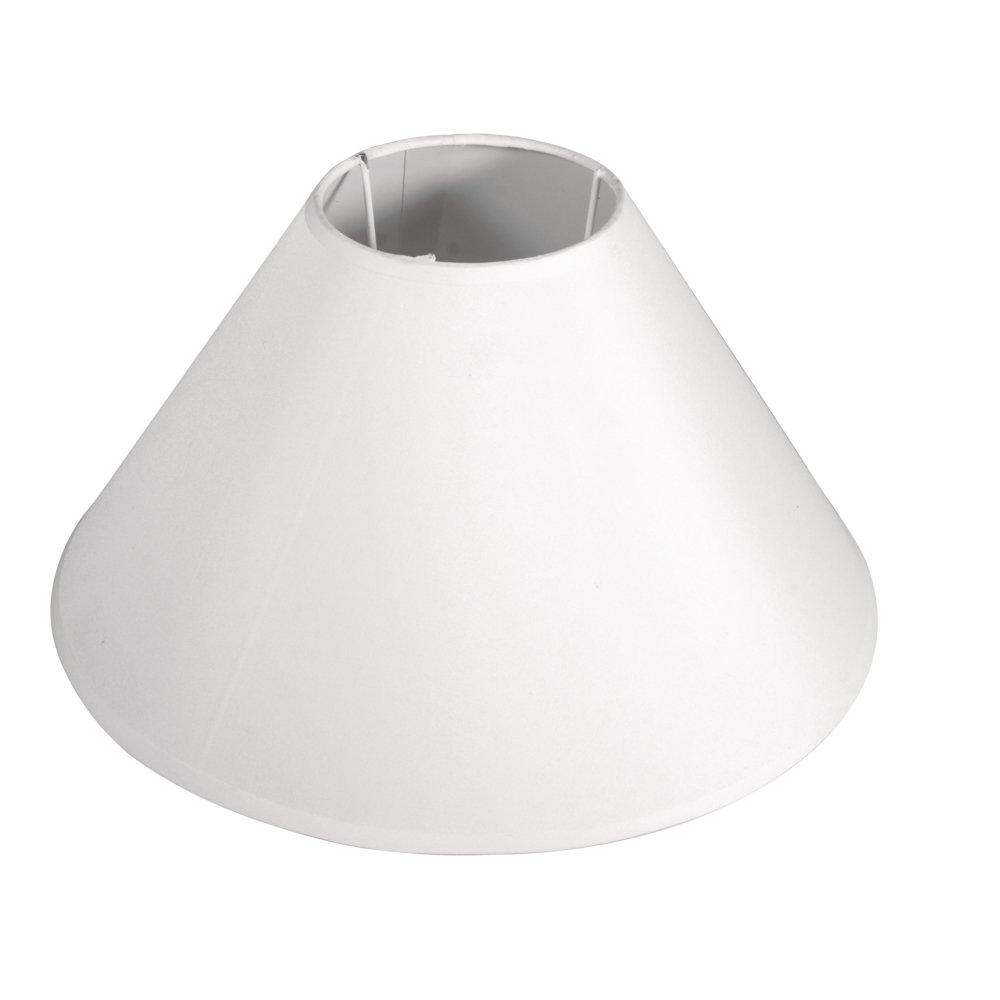 Rayher Lampshade, round, tapered, Diameter 30cm, Height 16cm, white, 100% Polyester, for Floor Lamp, Table Lamp, for Decorating, 2303102