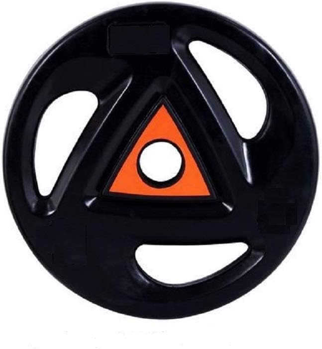 VSI, Rubber Coated Iron Plate Weight Plate with tri- Grip. for Olympic rods, 50 mm (2.5kg,1pair)