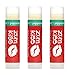 Zum Peppermint Kiss Stick (Pack of 3) with Certified Organic Sunflower Seed Oil, Beeswax, Shea Butter, Pure Essential Oils, Candelila Wax, Vitamin E and Honey, 0.15 oz