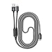 RAVPower Fast Charger 2-in-1 USB C to USB A / USB C Cable, Maxium 3.0Amp, Aluminum Build & Nylon Braided Cord for Samsung Galaxy S8, Nexus 5X 6P, MacBook, Google Pixel, Nintendo Switch- 3.3ft