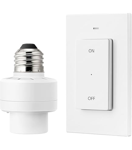 POPETPOP Smart Voice Control Light Bulb Socket Adapter