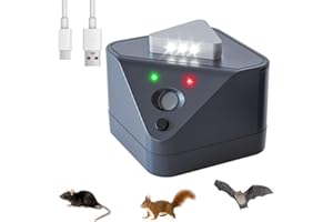 OBEST Rodent Repellent Ultrasonic Plug in, Rats Deterrent Indoor with 4 Modes for Attic House Warehouse Basement Garage Offic