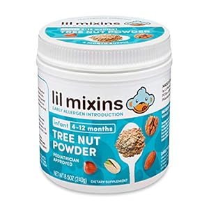 Lil Mixins Early Introduction Tree Nut Protein Powder for Infants & Babies – Support Healthy Tree Nut Tolerance, Easily…
