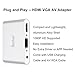 Bambud Compatible with iPhone iPad to HDMI VGA AV Adapter Converter , 4 in 1 Plug and Play Digital AV Adapter Compatible with iPhone iPad iPod to Mirror on HDTV Projector Monitor