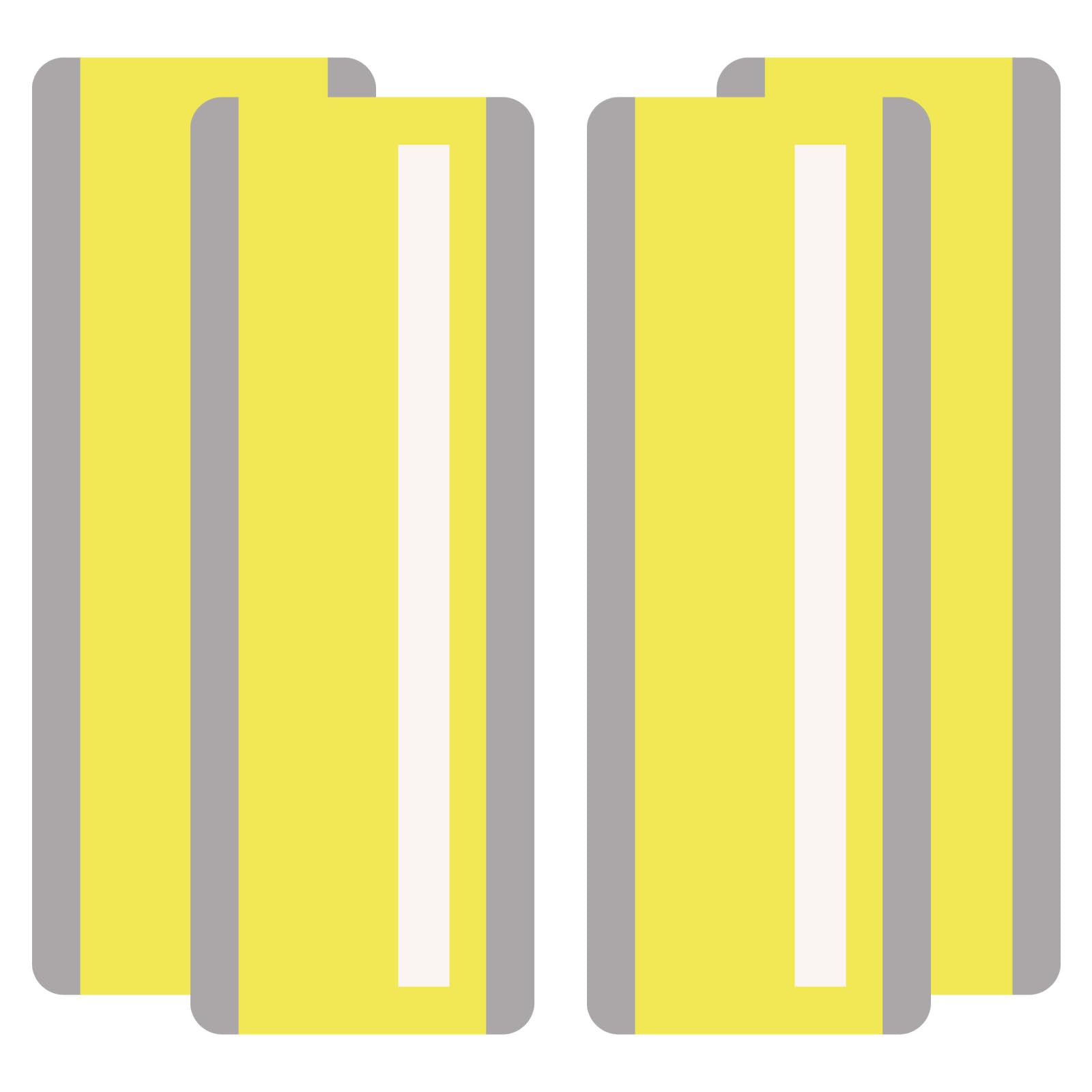 PATIKIL Guided Reading Strips, 4 Pieces Tracking Highlight Colored Overlay Strips Bookmark Dyslexia Reading Teaching Tools for Children Classroom Teacher, Yellow