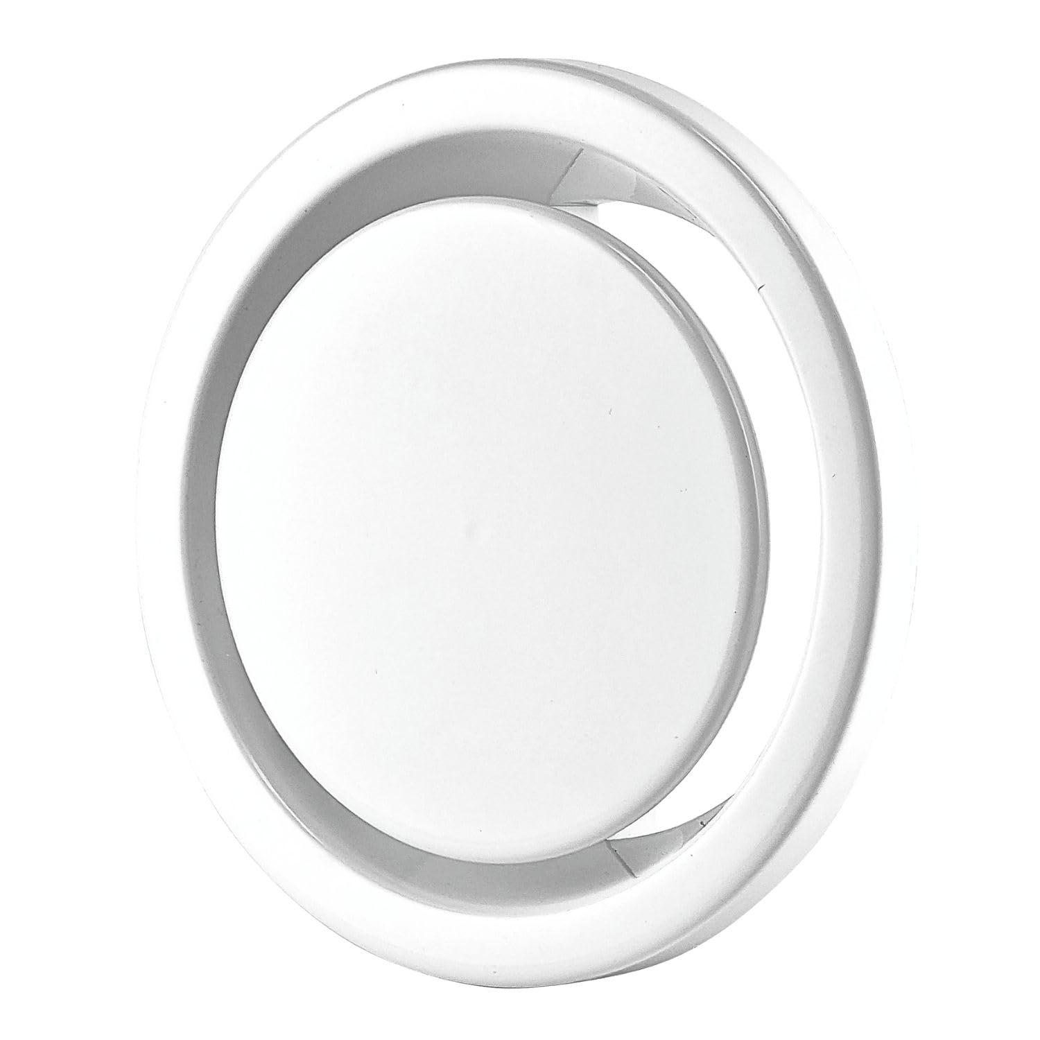 Steinberg14 Air Exhaust Valve - Round Adjustable Air Vent Cover - Bathroom Diffuser - Wall/Ceiling Vent Grille (White, 160mm / 6.3")