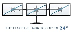 Mount-It! Triple Monitor Stand | 3 Monitor Stand