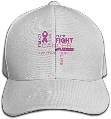 Cancer Together To Fight Rock Climbing Cap Adjustable Washed Dyed Cotton Ball Hat Ash