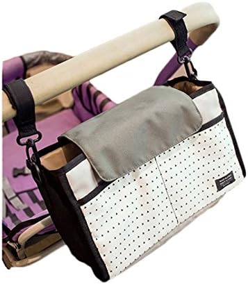 DYSONGO Multi-functional Stroller Organizers Nylon Baby Diaper Bag Pram Pushchair Hanging Storage Hanging Bag Black