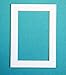 Pack of 100 sets of 5x7 WHITE Picture Mats Mattes Matting for 4x6 Photo + Backing + Bags