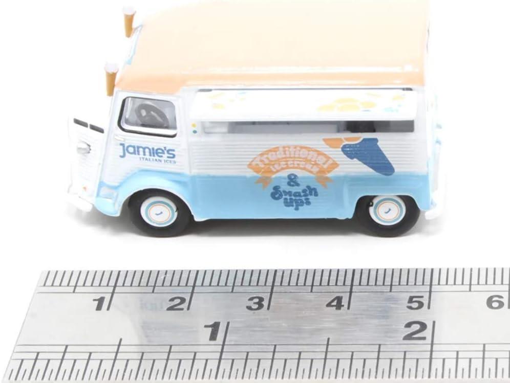 Oxford Diecast 1:76 Citroen H Catering Van Collectable model 76CIT001, Frothy Pink, Pale Blue, White, Silver, Medium - Image 5