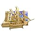 Smilelove 3D Wooden Puzzle Warship Jigsaw Puzzle Toys for Kids (European Sailing Boat)