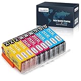 OfficeWorld Compatible 251XL CLI251 Ink Cartridges Replacement for Canon 251 CLI-251XL (3 Yellow, 3 Cyan, 3 Magenta, 9 Packs), Work with Canon PIXMA MX922 MG7520 MG5520 MG5420 MG7120 Printer