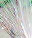 YunKo 3' x 6' Metallic Foil Fringe Door Window Curtain Party Birthday Prom Event Decoration Supplies (Transparent Iridescent)