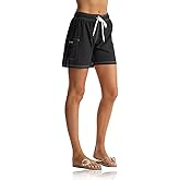 Rocorose Women's Board Shorts Quick Dry Drawstring Sports Summer Bottom Swim Shorts with Pocket