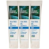 Desert Essence Natural Tea Tree Oil Mint Toothpaste, 6.25 Ounces (Pack of 3)
