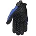 ILM Alloy Steel Bicycle Motorcycle Motorbike Powersports Racing Touchscreen Gloves (M, Blue) Model 10C