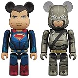 Batman v Superman Dawn of Justice: Superman and Armored Batman 100% Bearbrick 2-pack