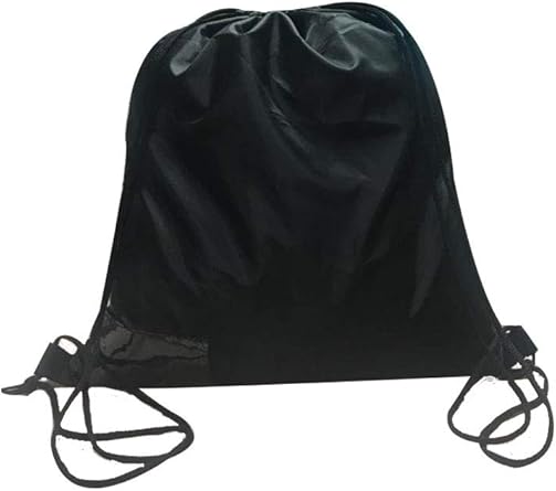 plain black gym bag