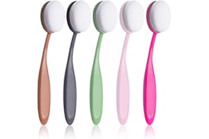 YOSENG New Craft Ink Blending Brushes 5 Colorful Pack Set Broad Application Assortment Crafter Color Coded Handles(Rainbow 3)