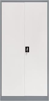 The Workplace Depot Metal Storage Locker Steel 4 Shelves 1850x900x450mm Grey view 3