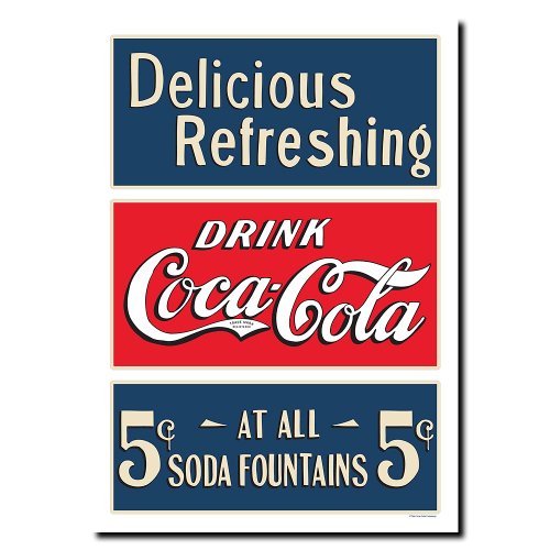 Trademark Fine Art Soda Fountain by Coca-Cola 18x24-Inch