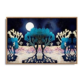 SIGNFORD Framed Canvas Home Artwork Decoration Abstract Mountain...