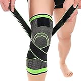 Knee Brace,C-Gardian Compression Support Knee Sleeve with Adjustable Strap Knee Pad for Pain Relief, Meniscus Tear, Arthritis, ACL, MCL,Suit for Running, Cycling, Tennis, Golf and Basketball
