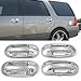 MaxMate Fits 03-12 Lincoln Navigator/03-13 Ford Expedition Chrome 4 Doors Handle Cover W/O Passenger Side Keyhole