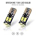 BRISHINE 194 168 2825 T10 W5W LED Bulbs White 2-Pack, 9-30V Super Bright 720 Lumens CANBUS Error Free 12-SMD 3030 Chipsets LED Bulb for Car Dome Map Door Courtesy License Plate Lights