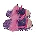 Aroma Home Fuzzy Friends Womens Unicorn Slippers, Purple, 9.5