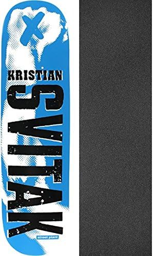 Street Plant Skateboards Kristian Svitak Edge Skateboard Deck - 8.25" x 32.25" with Jessup Griptape - Bundle of 2 items