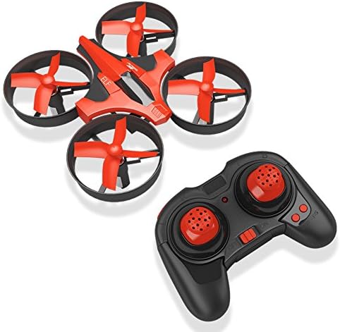 RCtown Mini Drone, 2.4GHz 4CH Mini UFO Quadcopter, Drone with 6-Axis Gyro Headless Mode Remote Control Nano Quadcopter (Red)