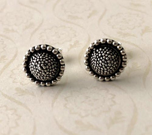 Sunflower Earring post, earring stud Bali Sterling Silver AE71