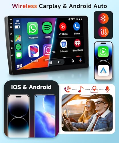 【2+64G】 Hodozzy Carplay Android Car Radio for Mercedes Benz B200 W169 W245 W639 W906 Sprinter B160 B170 Vito Viano, 9 Inch Touchsreen with Mirror Link/WiFi/GPS/RDS/FM/BT/USB