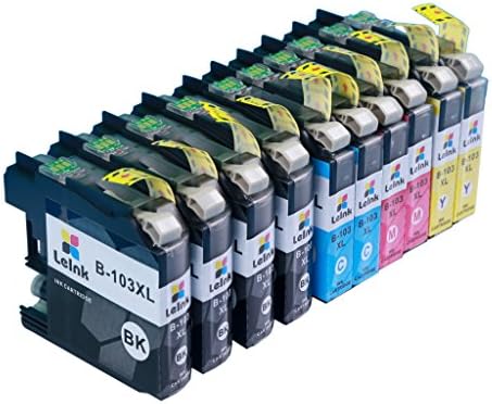 LC103 Ink Cartridge 10 Pack Compatible with Brother MFC J245 J870DW J4310DW J4410DW J4510DW J4610DW J4710DW J6520DW J6720DW J6920DW Printer
