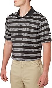 Image of Slazenger Men's Tech Stripe Golf Polo, (Black, M)