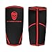 Gymreapers Elbow Sleeves (1 Pair) W/Wrist Wraps - Support & Compression for Powerlifting, Weightlifting, Bench & Tendonitis - 5mm Neoprene Sleeve - For Men & Women (Black/Red, Medium)